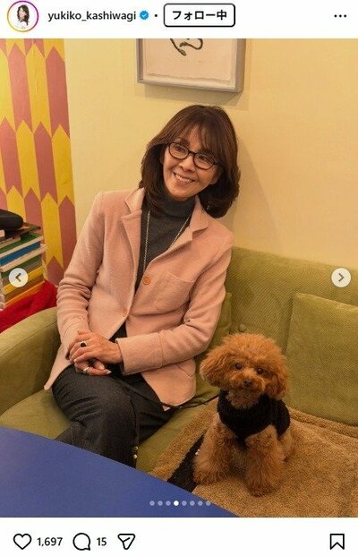 柏木由紀子のInstagram投稿