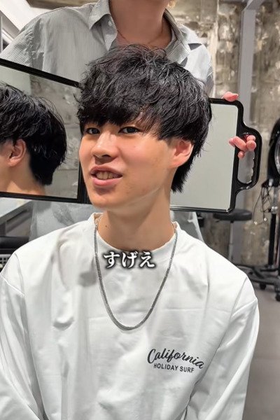 施術後の男性