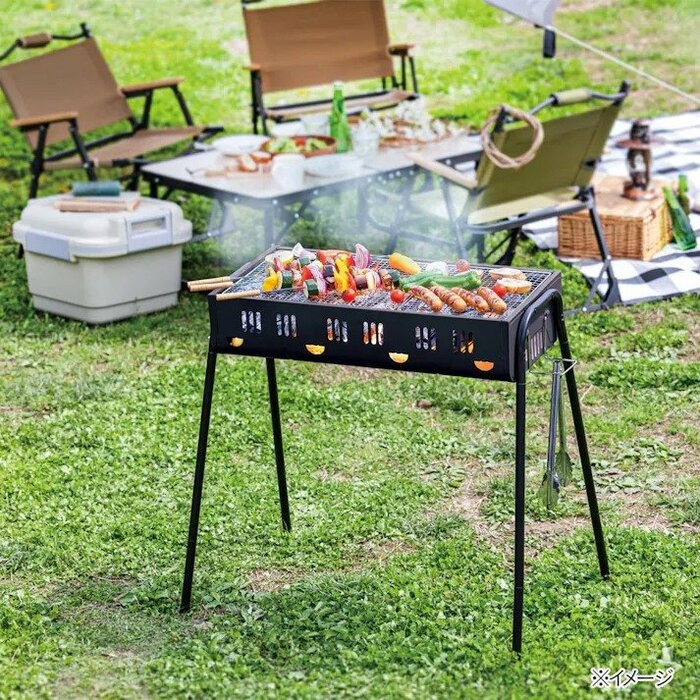 カインズ バーベキューコンロ M ブラック（3480円）