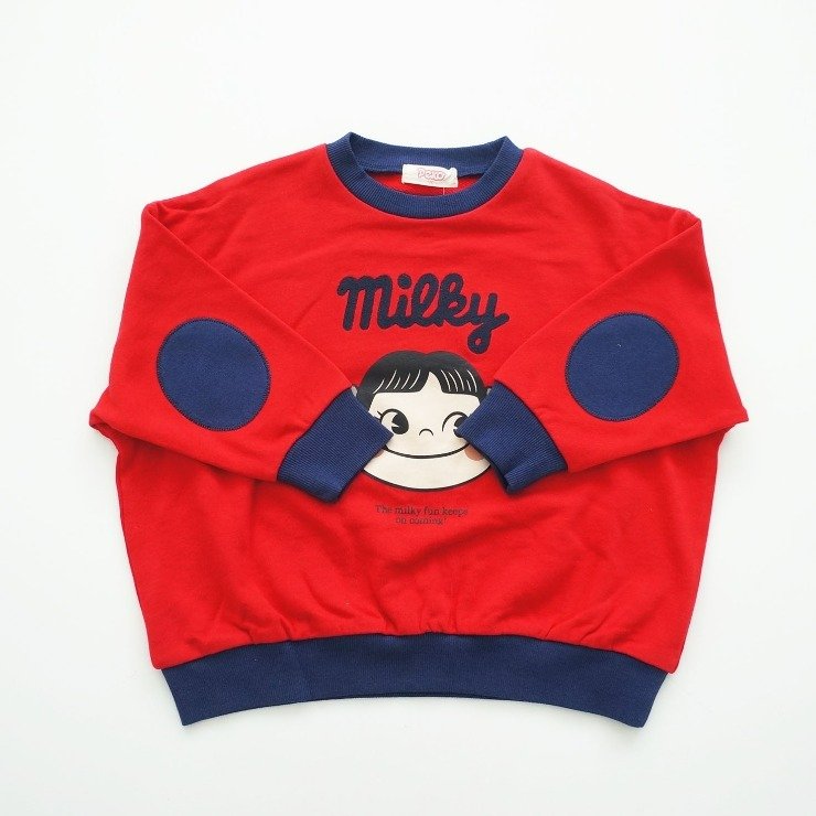 出所：しまむら公式　レディース　トレーナー（M～LL・PEKO）／レッド201