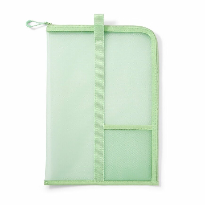 出所：無印良品公式　ナイロンメッシュ　縦型書類ケース・仕切り付