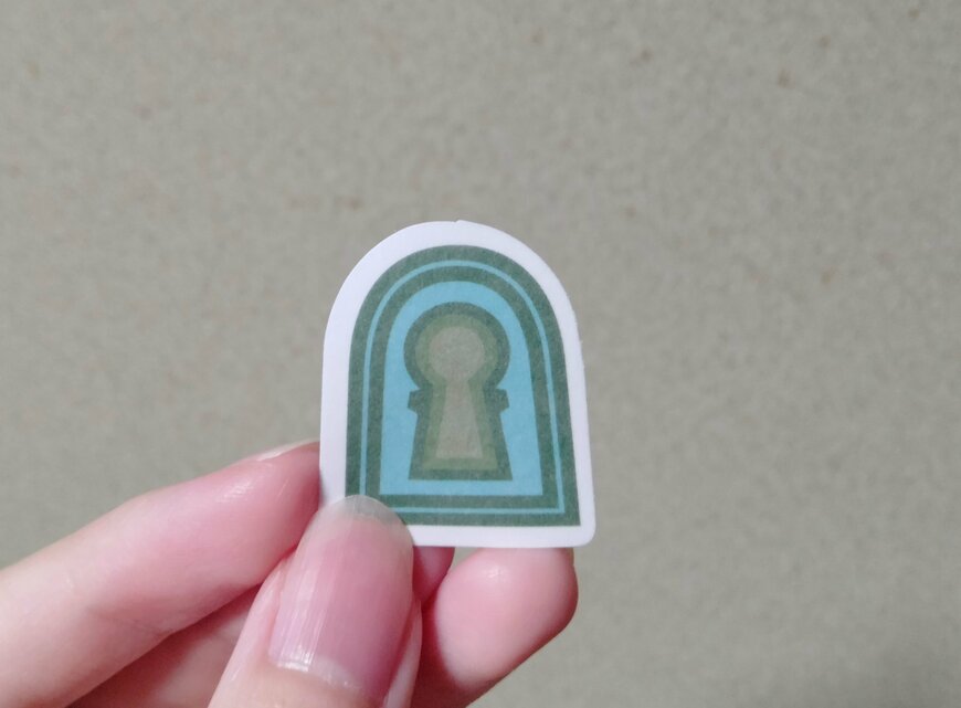 筆者撮影（キャンドゥ、HD　マスキングフレークシール）