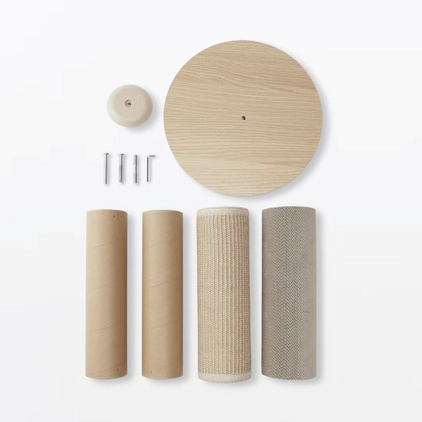 出所：無印良品公式　ジュート麻・ダンボール　爪とぎポール