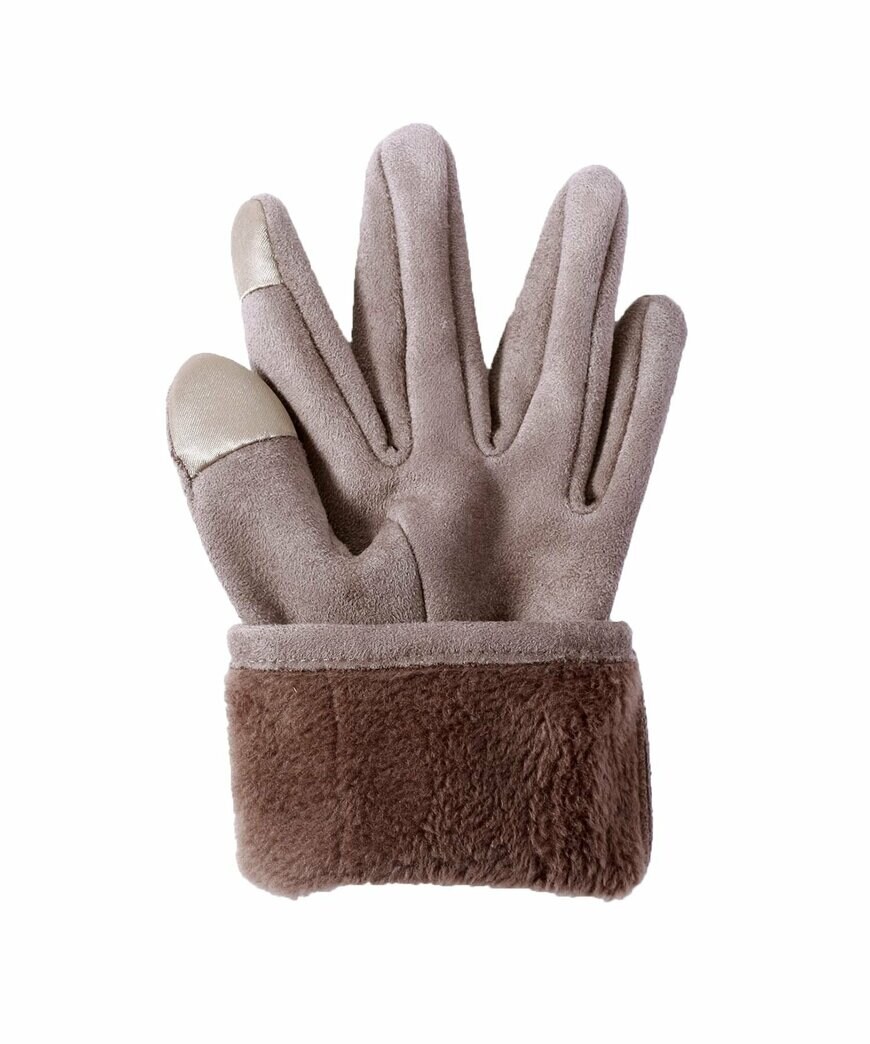 出所：パルグループ公式ファッション通販サイト 3COINS　スウェード調くるみボタンスマホ対応手袋