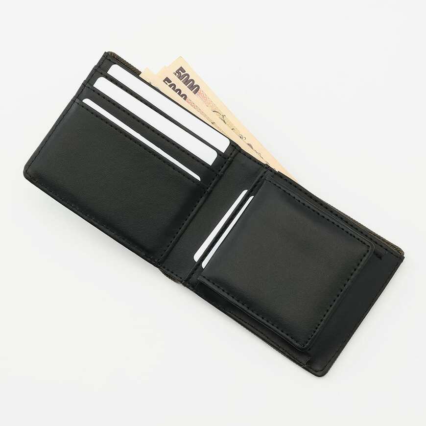 出所：ワークマン公式　レザータッチ2つ折り財布