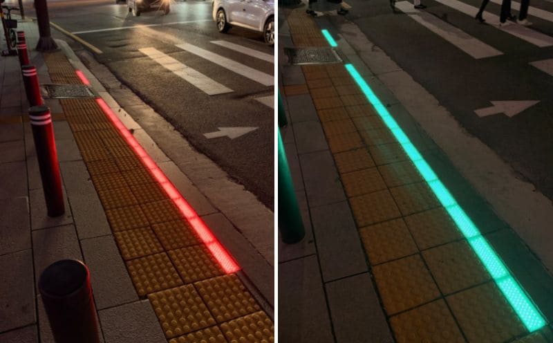 道路に埋め込まれた補助信号