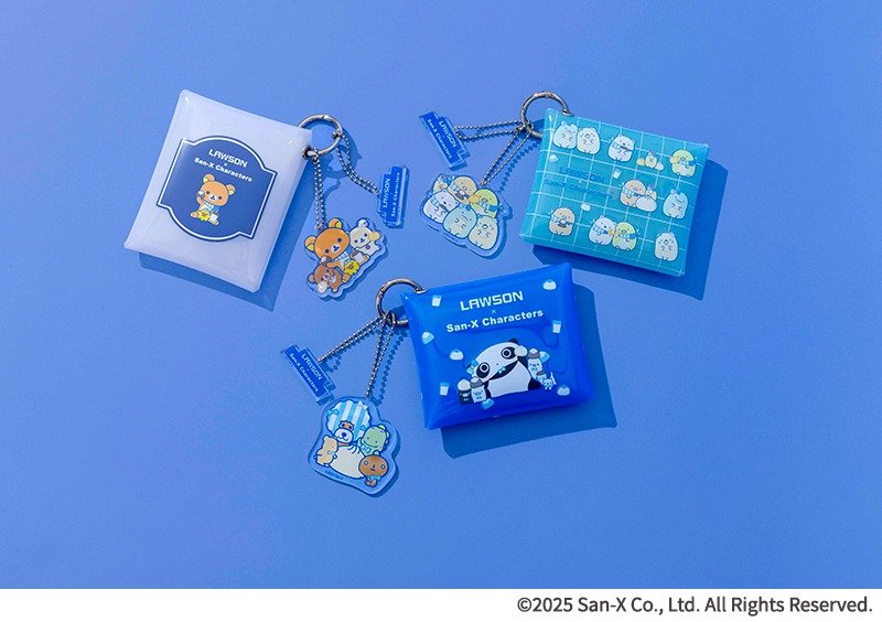 株式会社ローソン　チャーム付きクリアポーチBOOK　リラックマ／すみっコぐらし／オールスターズ