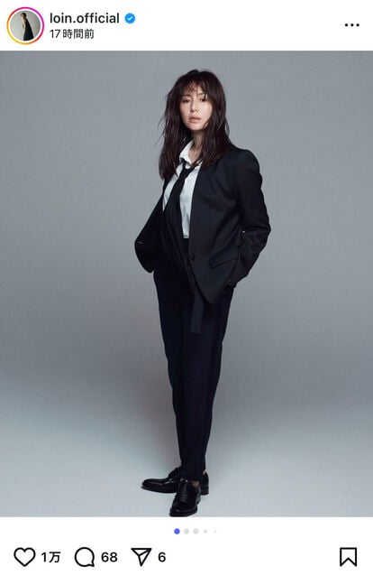 スーツ herato loin 井川遥 井川遥 herato 側章パンツ ネイビー loin