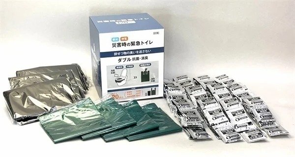 断水・停電時などに水なしで使える120回分の簡易トイレです