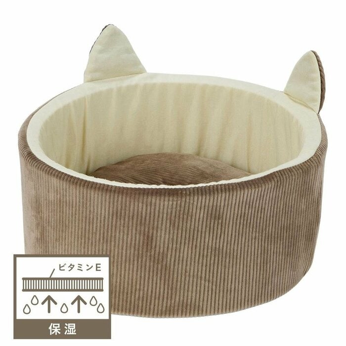 乾燥が気になる季節にぴったりの「肌にやさしいうるふわ猫丸型ベッド」