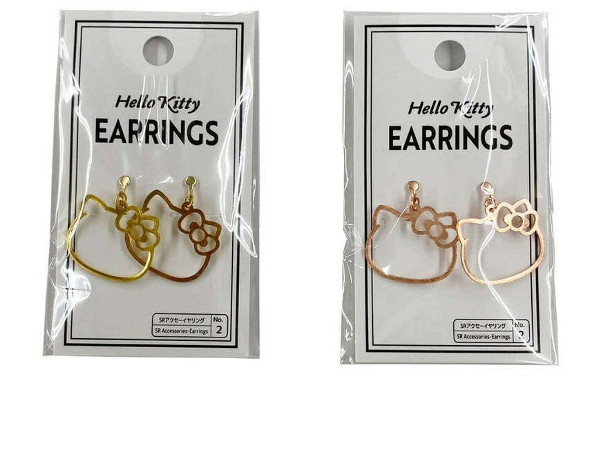 出所：DAISO　イヤリングB（ハローキティ）