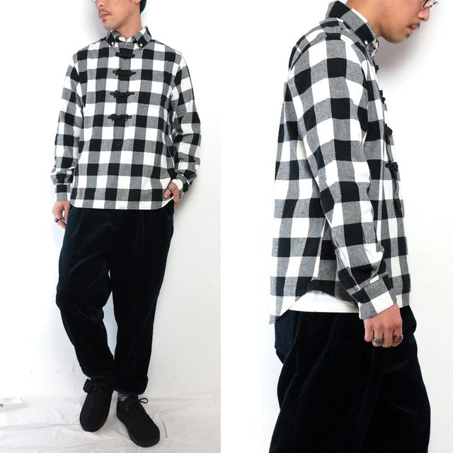 UUU. - CHECK FLANNEL PULLOVER KUNG-FU SHIRT ¥16,200（税込）