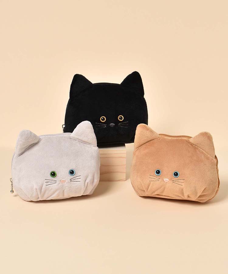 ブルーブルーエ公式 ふんわりキャットポーチ