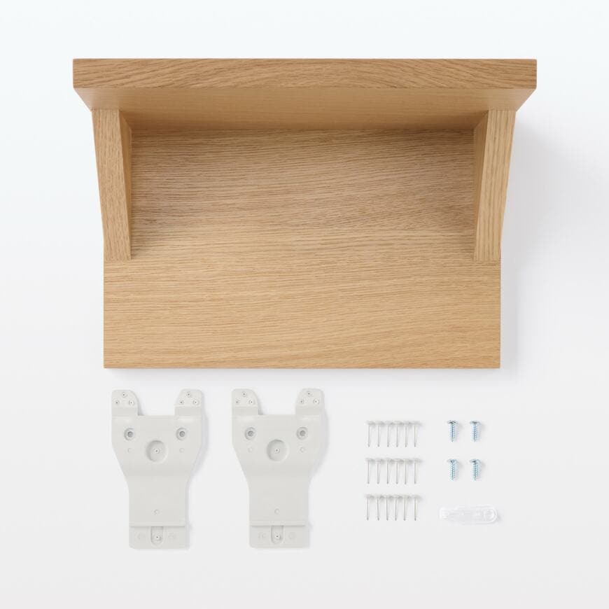 出所:無印良品ネットストア 壁に付けられる家具猫用ステップ オーク材突板