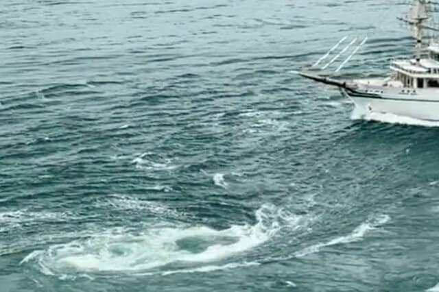鳴門海峡で「大量発生した渦潮」に運よく遭遇 ダイナミックな光景に「思い残すことはございません」