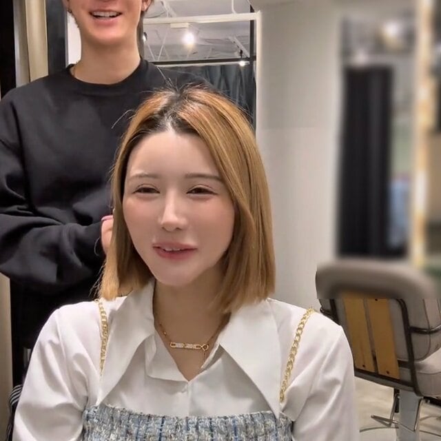 「ボーイッシュにならなければ」金髪女性がお任せカットをすると…大人の“シースルー前髪”でさらなる垢抜け！