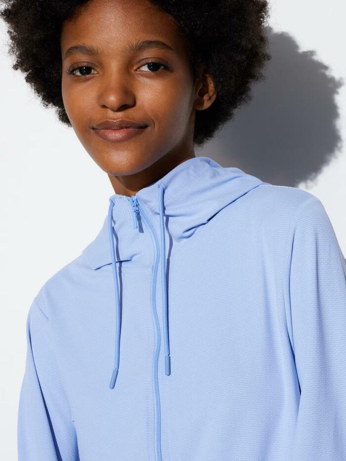 エアリズムUVカットメッシュパーカ