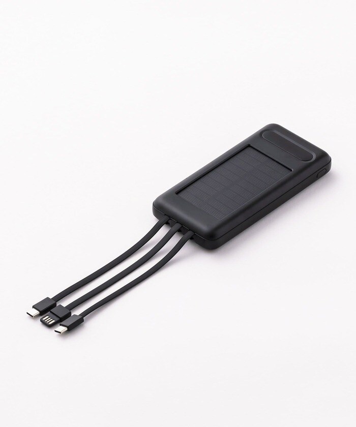 3COINS ソーラー充電モバイルバッテリー/SOBANI