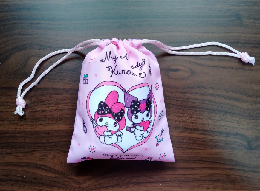 筆者撮影（セリア、ミニ巾着M/M）