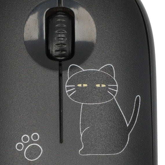 出所：ニトリ公式　ワイヤレスマウス(デコネコDH05 ブラック)