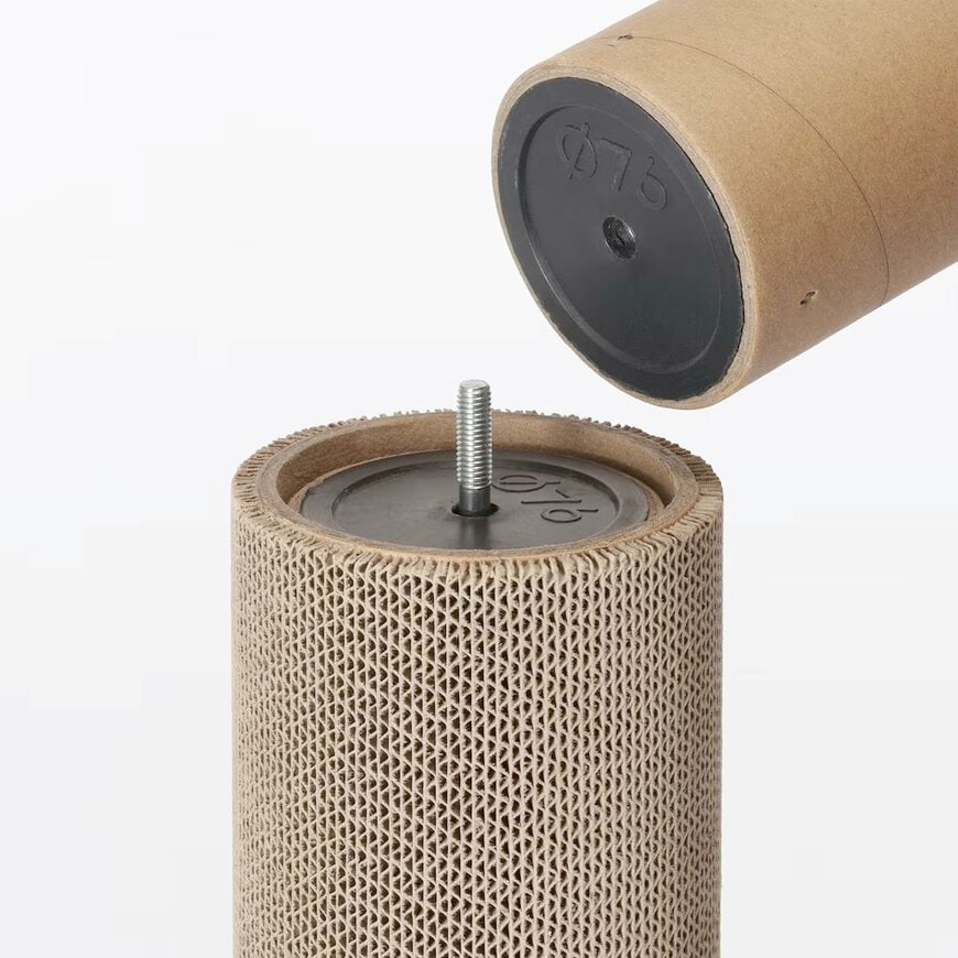 出所：無印良品公式　ジュート麻・ダンボール　爪とぎポール