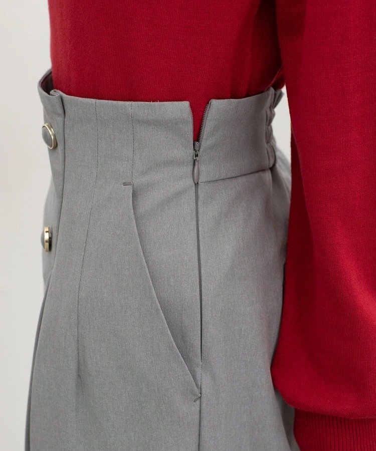 出所：ハニーズ公式通販　釦付ワイドストレート