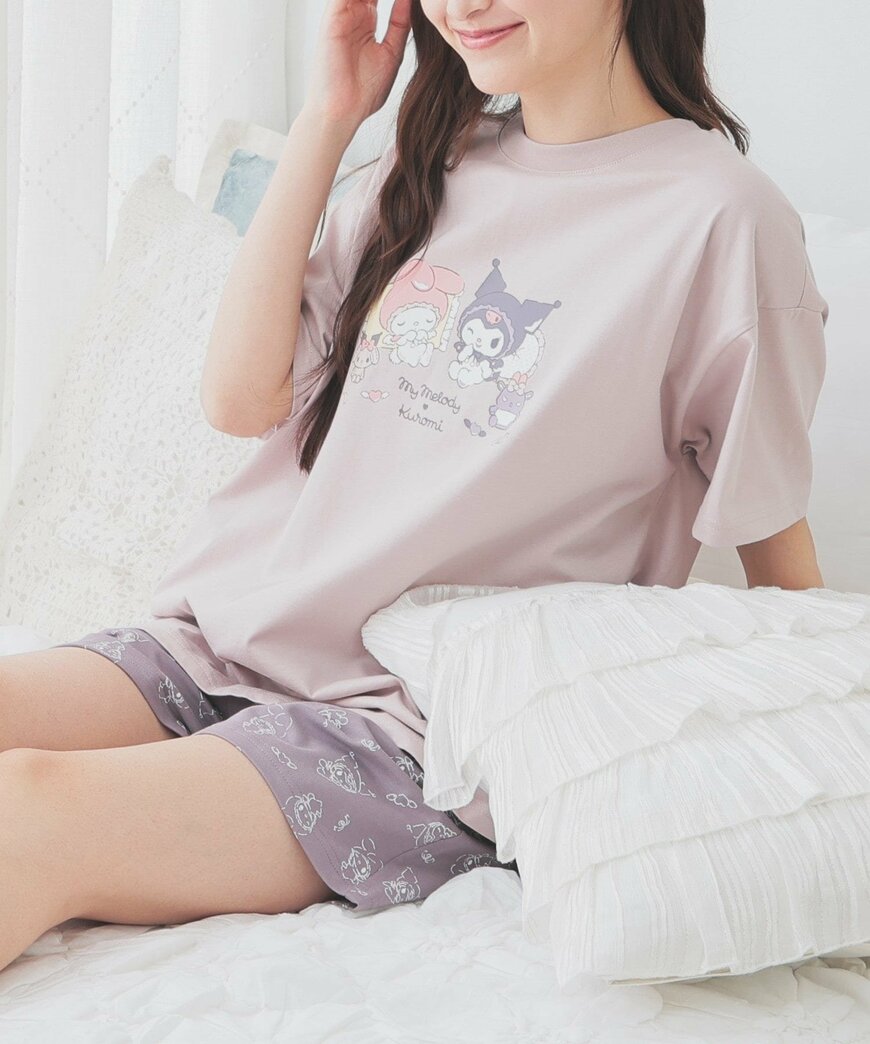 出所：ハニーズ公式　サンリオキャラクターズ／ルームウェア（上下セット）