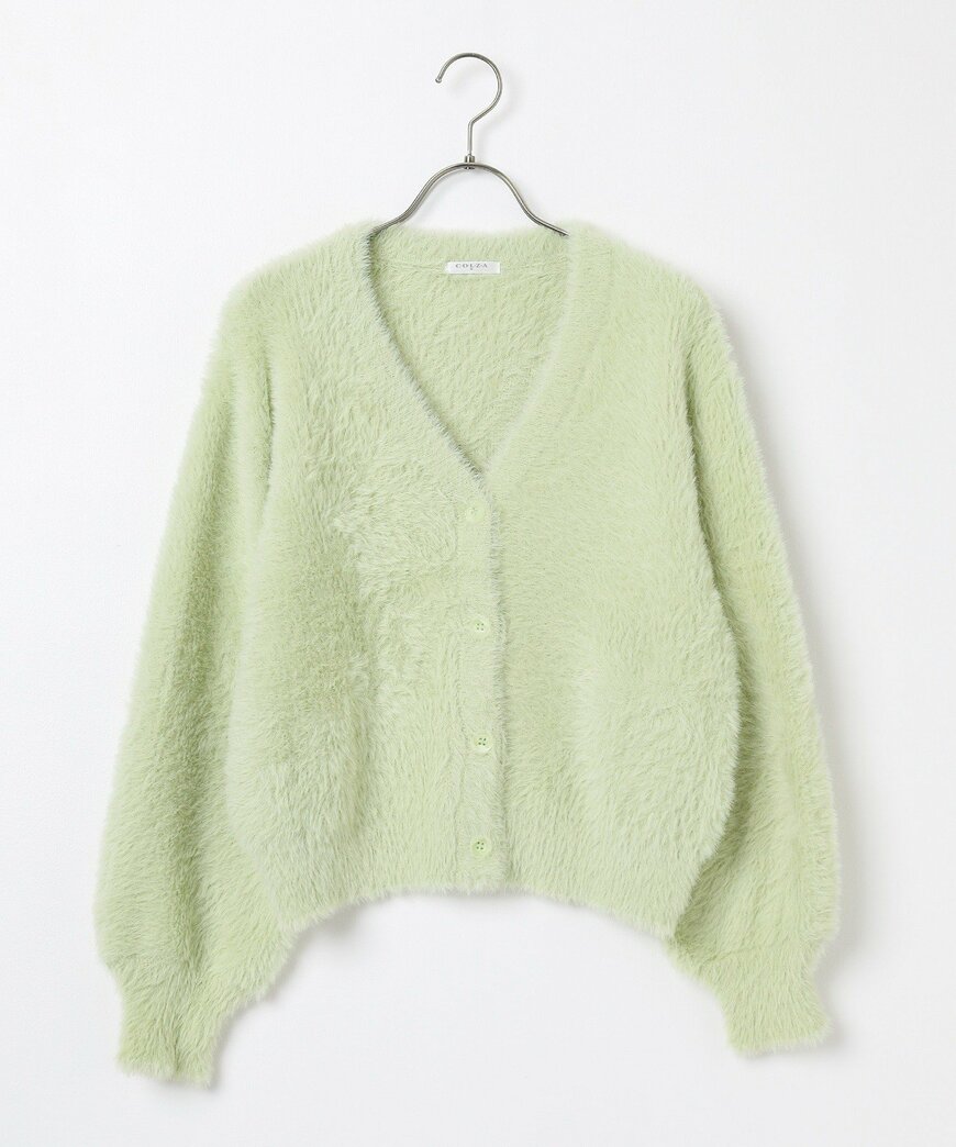 ハニーズ公式　フェザーヤーンＶカーデ