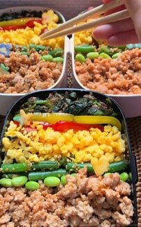 【サプライズそぼろ弁当】一見ふつうの置き弁なのに…まるで宝探し！子どもたちが喜ぶ秘密とは？