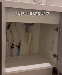 【簡単収納】ごちゃごちゃになりがちな〈洗面台下〉→無印と100均だけで〈スッキリ空間〉に大変身！思わず真似したくなる収納テクニック