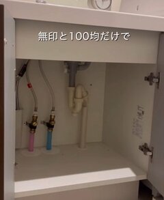 【簡単収納】ごちゃごちゃになりがちな〈洗面台下〉→無印と100均だけで〈スッキリ空間〉に大変身！思わず真似したくなる収納テクニック