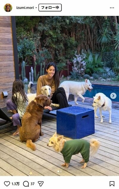 森泉のInstagram投稿