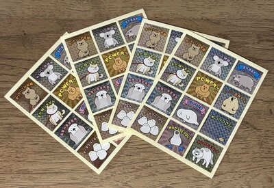 セリア、ホイルスクエアシール クセになる可愛さ 48片