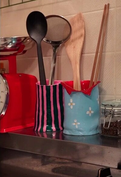 完成したカトラリーケース