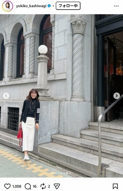 柏木由紀子のInstagram投稿