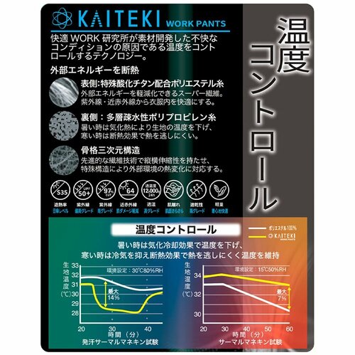 カイテキ温度ワークパンツ