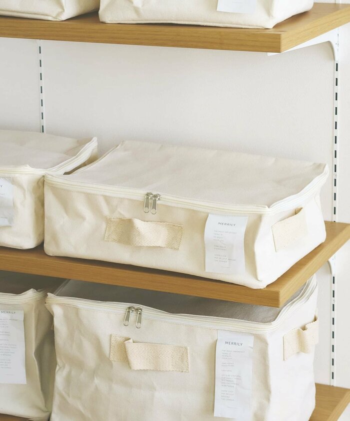 コットンフタ付フラット収納