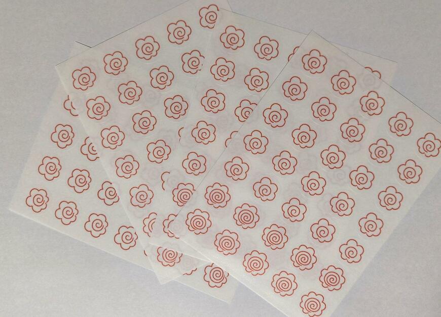 筆者撮影（セリア、トレーシングポイントシール はなまる 140片）