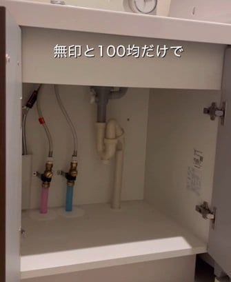 【簡単収納】ごちゃごちゃになりがちな〈洗面台下〉→無印と100均だけで〈スッキリ空間〉に大変身！思わず真似したくなる収納テクニック