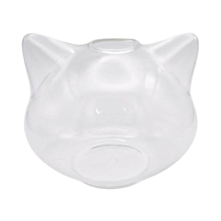 出所：ワッツオンラインショップ 花瓶 Tokinone PB.ガラスフラワーベース　ねこ　M 065925