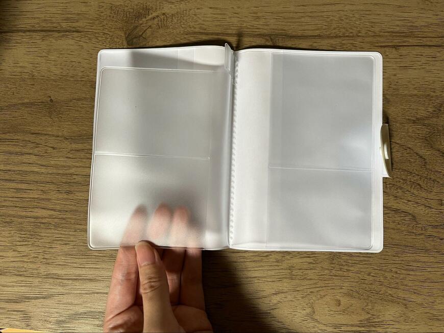 筆者撮影（セリア、保険証 お薬手帳収納ケースシマエナガ柄）