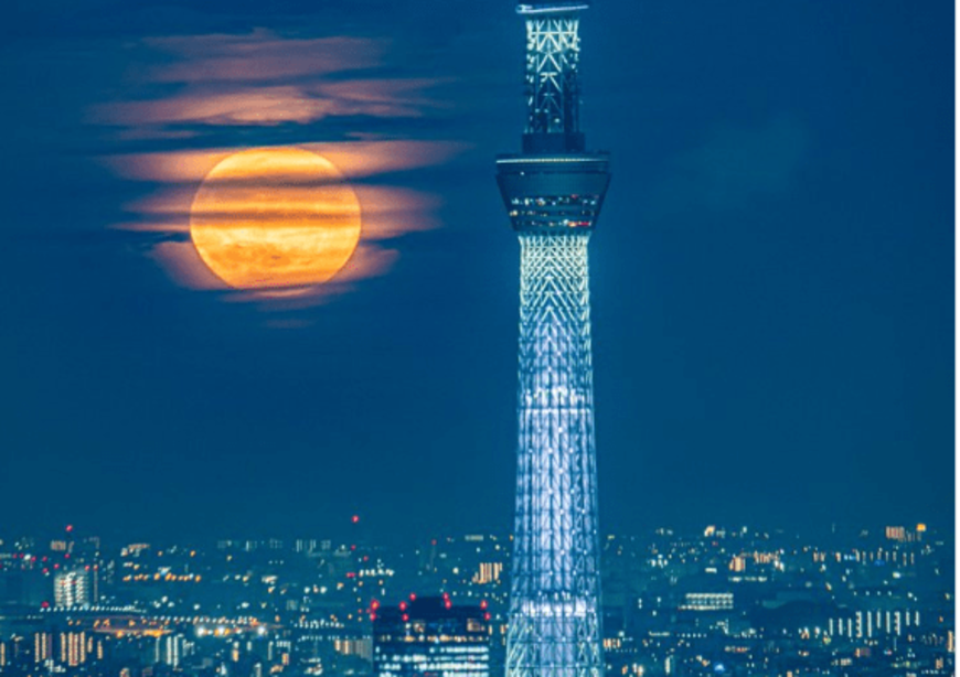 【東京都・豊島区】まるでSF！？近未来感満載の月が美しすぎた
