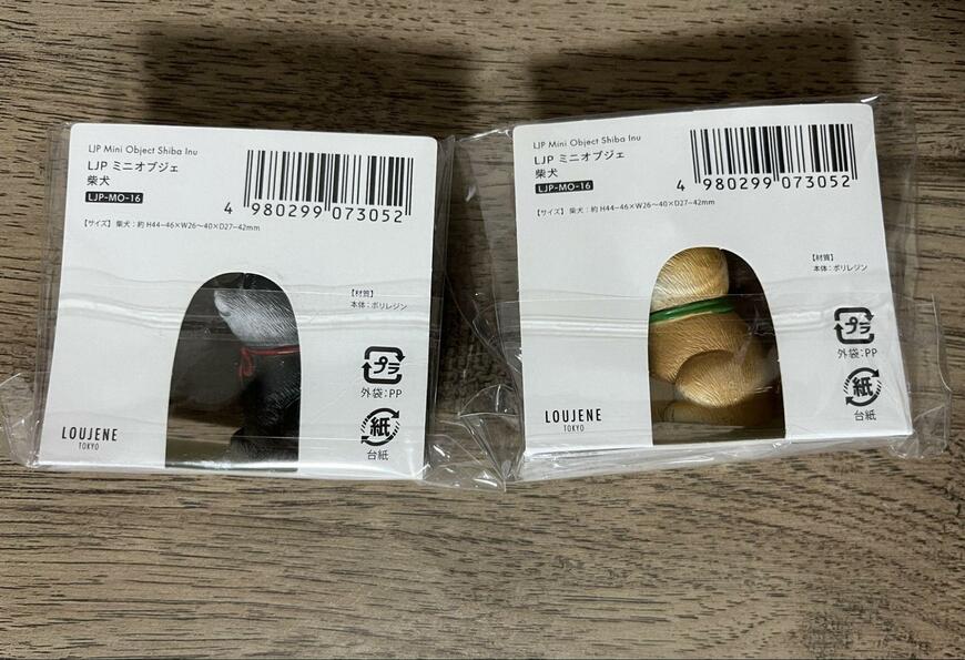 セリア、LJP ミニオブジェ 柴犬画像