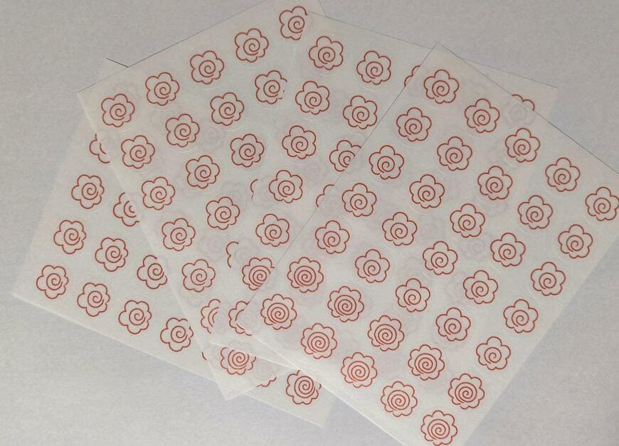 セリア、トレーシングポイントシール はなまる 140片商品画像