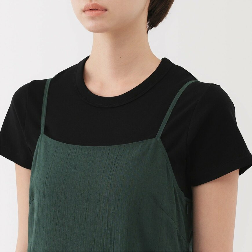 無印良品公式　婦人　強撚ボイル　キャミソールワンピース