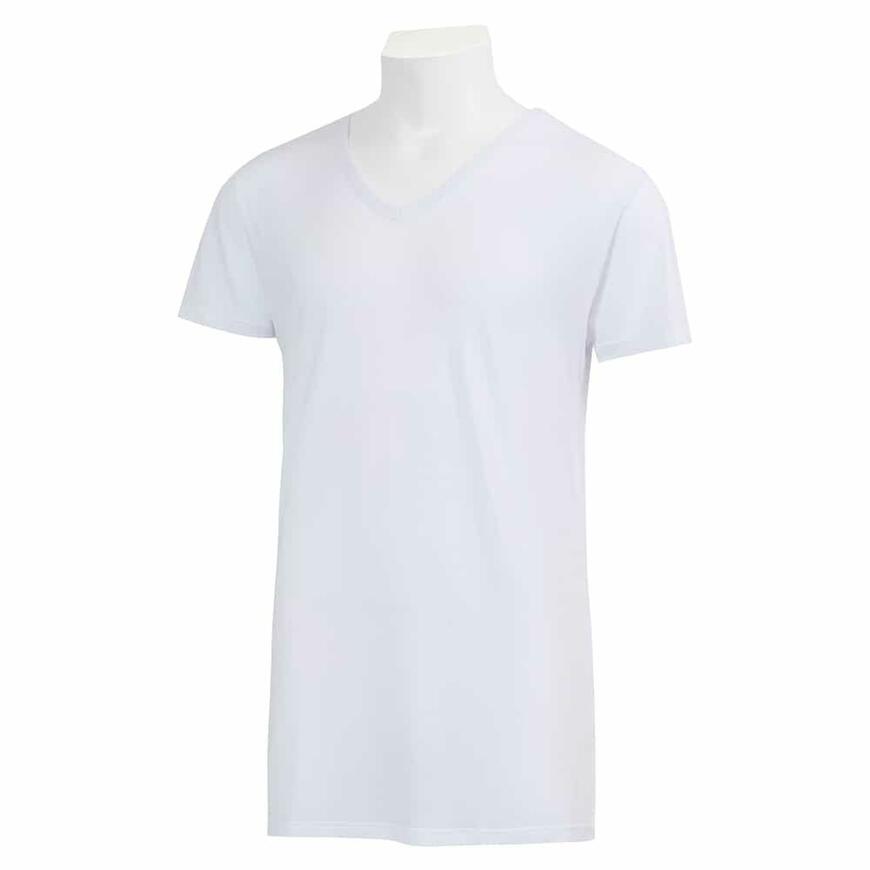 ワークマン シン・呼吸するインナー半袖V首 2枚組