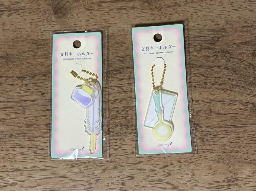 キャンドゥ、ミニ文具キーホルダーの画像