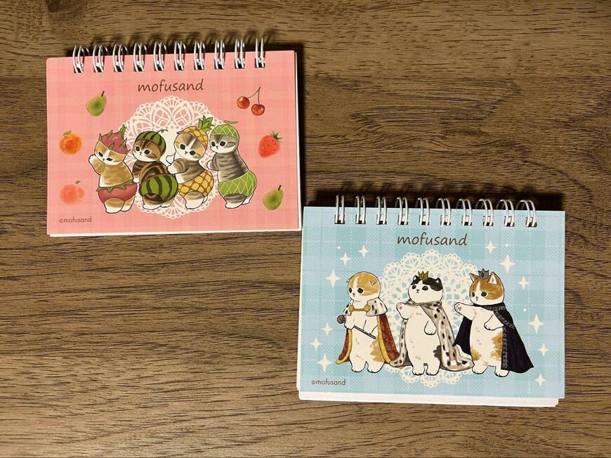 セリア、mofusand リングメモ帳（横型） 全3種画像