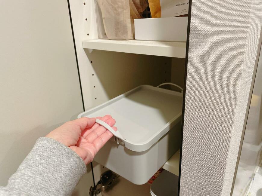 蓋付スクエア収納ボックス