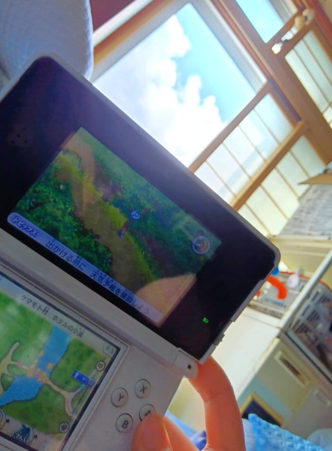 晴れやかな青空の下で楽しむ3DS